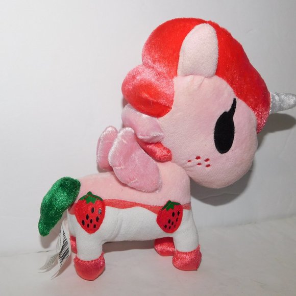Neon Star Tokidoki Plush Unicorno Ruby Strawberry Unicorn 8" stuffed - Picture 7 of 7